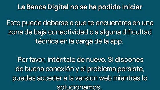 Caídos el servicio de pago y la banca digital de Unicaja
