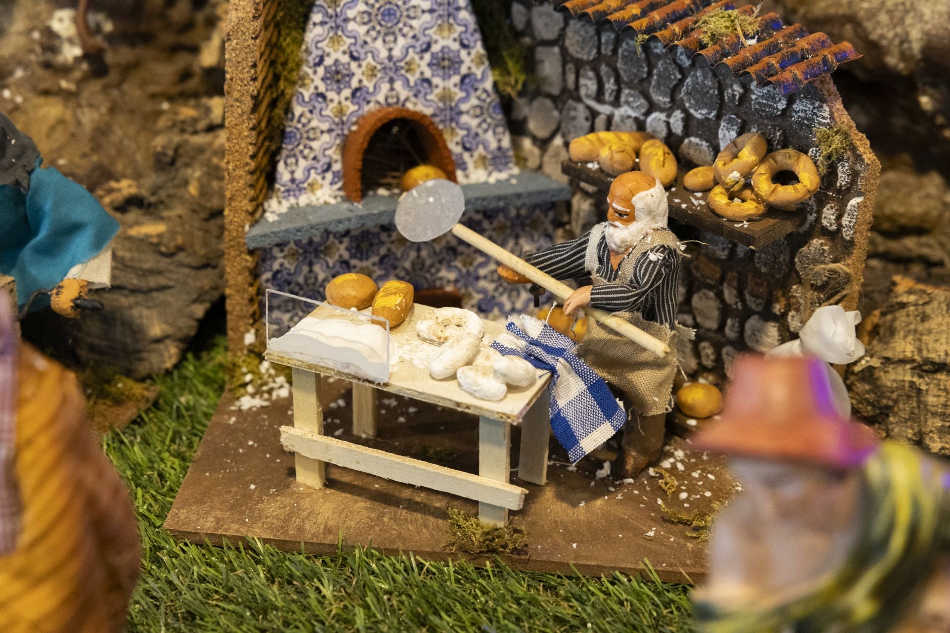 Una panadería en miniatura. Lo tradicional no falta en este peculiar belén.