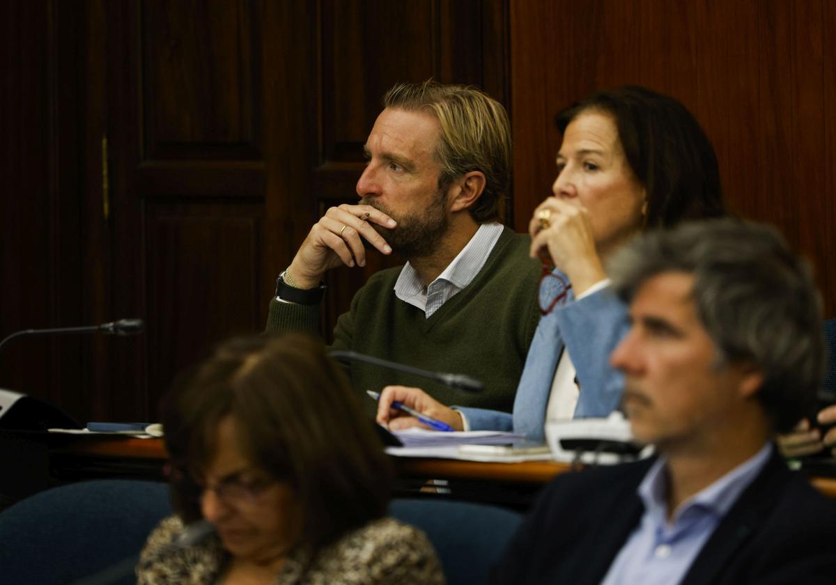 Felipe Piña, portavoz del PRC, durante un Pleno municipal.