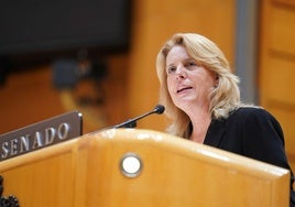 María Jesús Susinos, en el Senado.