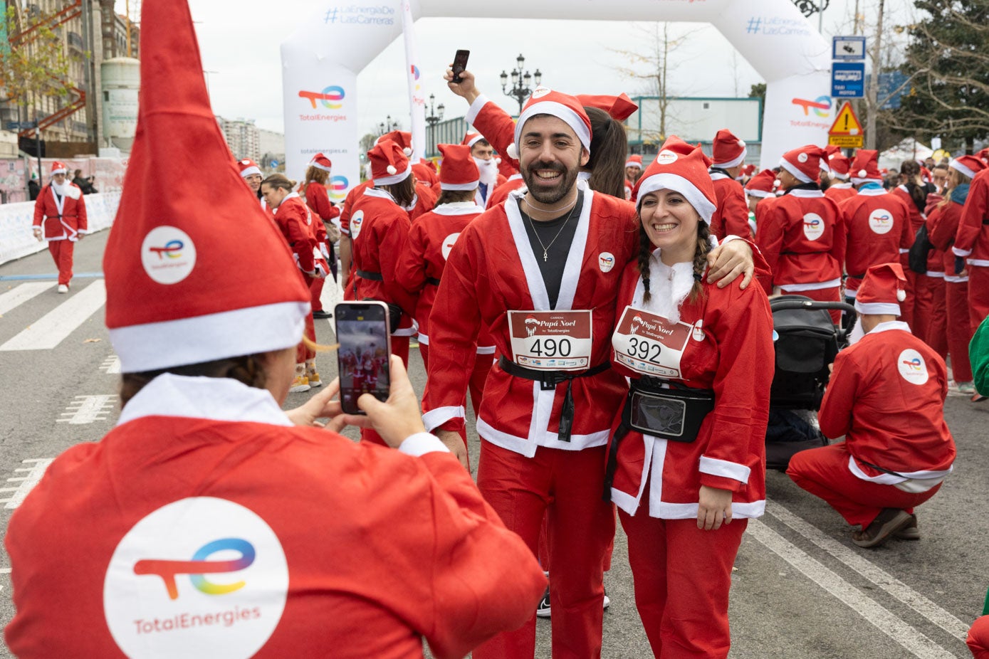 Búscate en la carrera de Papá Noel de Santander