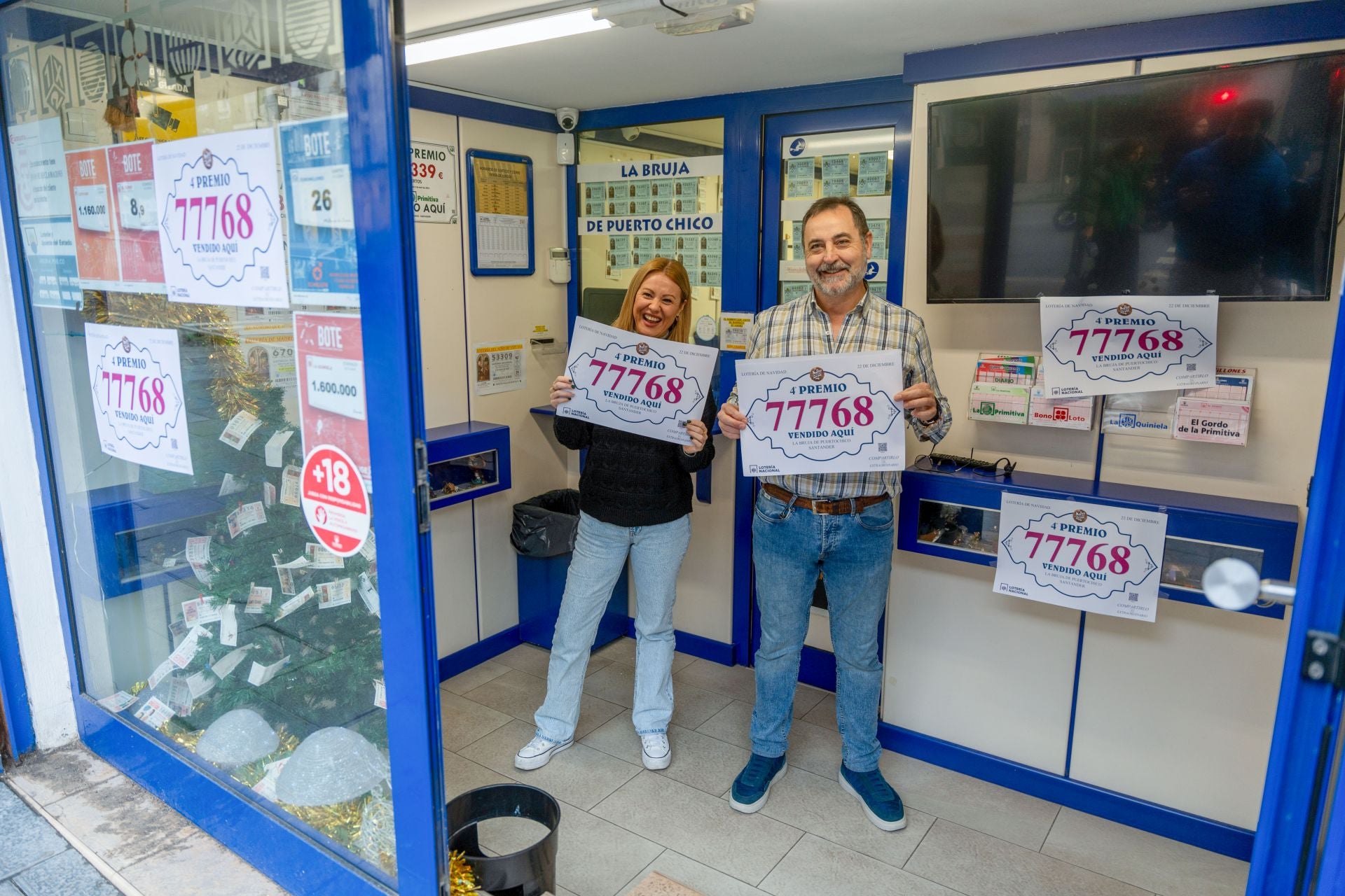 'La Bruja' de Puertochico vendió una serie del 77768 y repartió 200.000 euros.