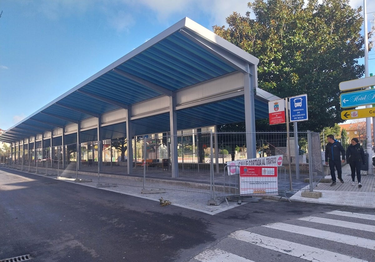 Nueva terminal de autobuses de Noja.