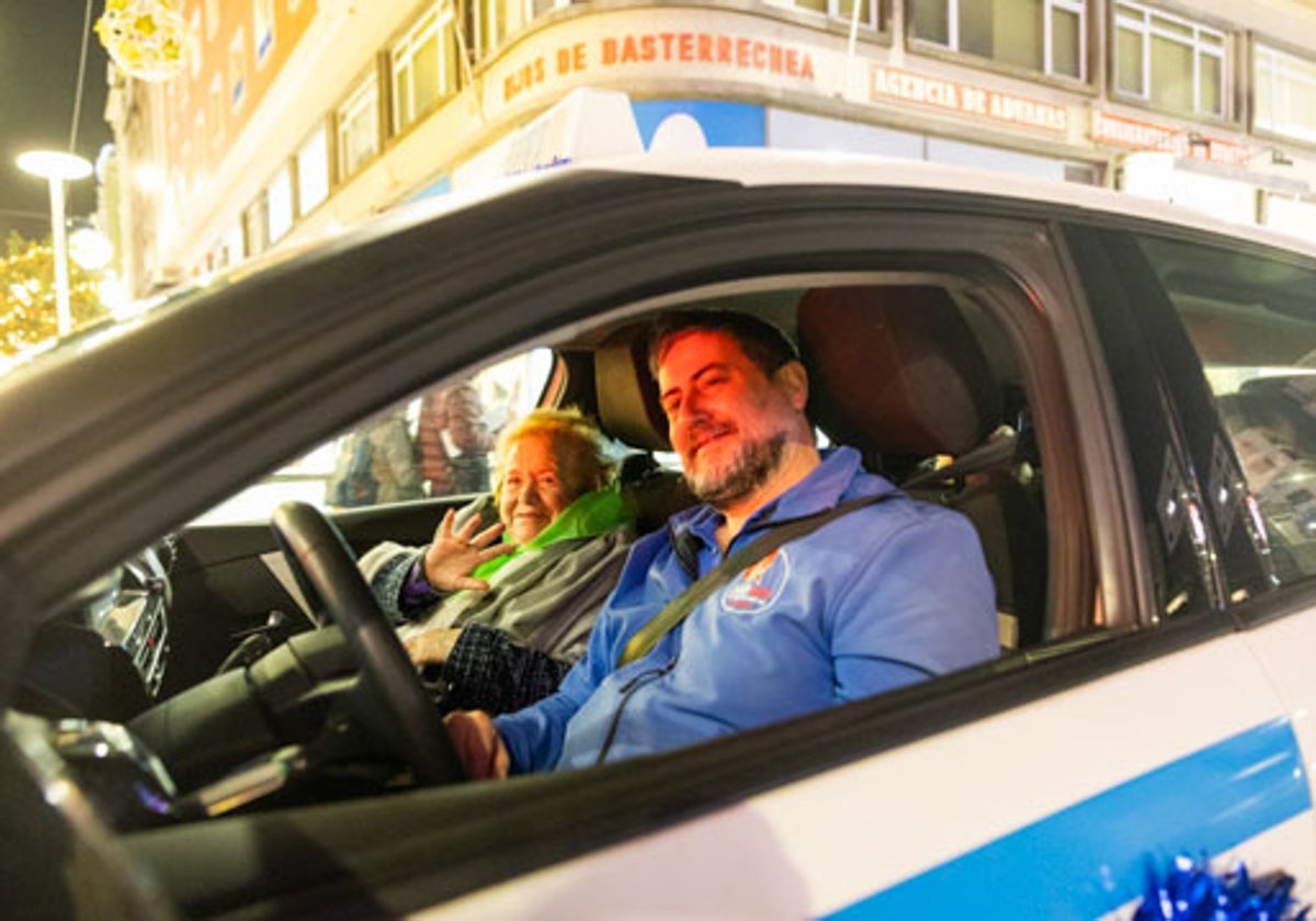 Un paseo en taxi para ver las luces de Navidad