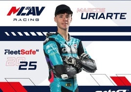 Marcos Uriarte competirá en el Mundial de Moto3 la próxima temporada.