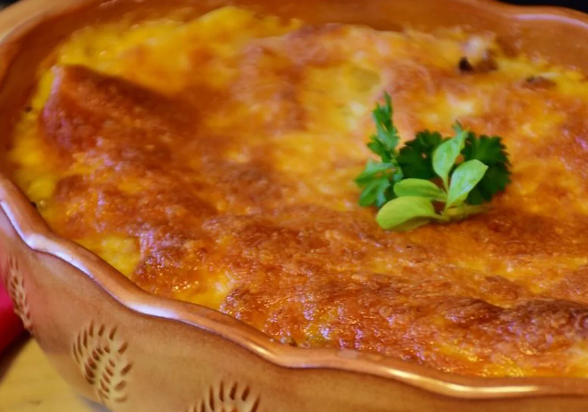 Una lasaña de espinacas, perfecta para después de la Nochebuena y la comida de Navida.