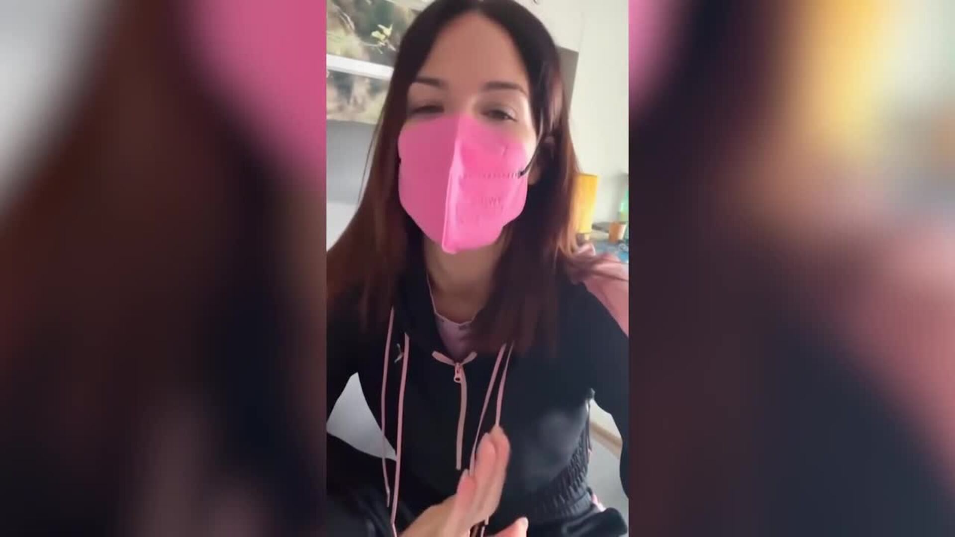 Tamara Gorro, optimista ante la salida de su abuelo del hospital