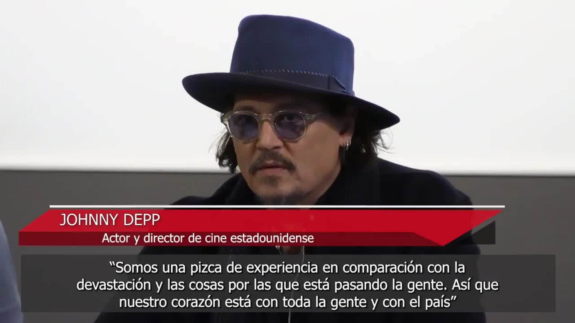 Johnny Depp destaca "la resiliencia del pueblo español", apoyando a los afectados por la DANA