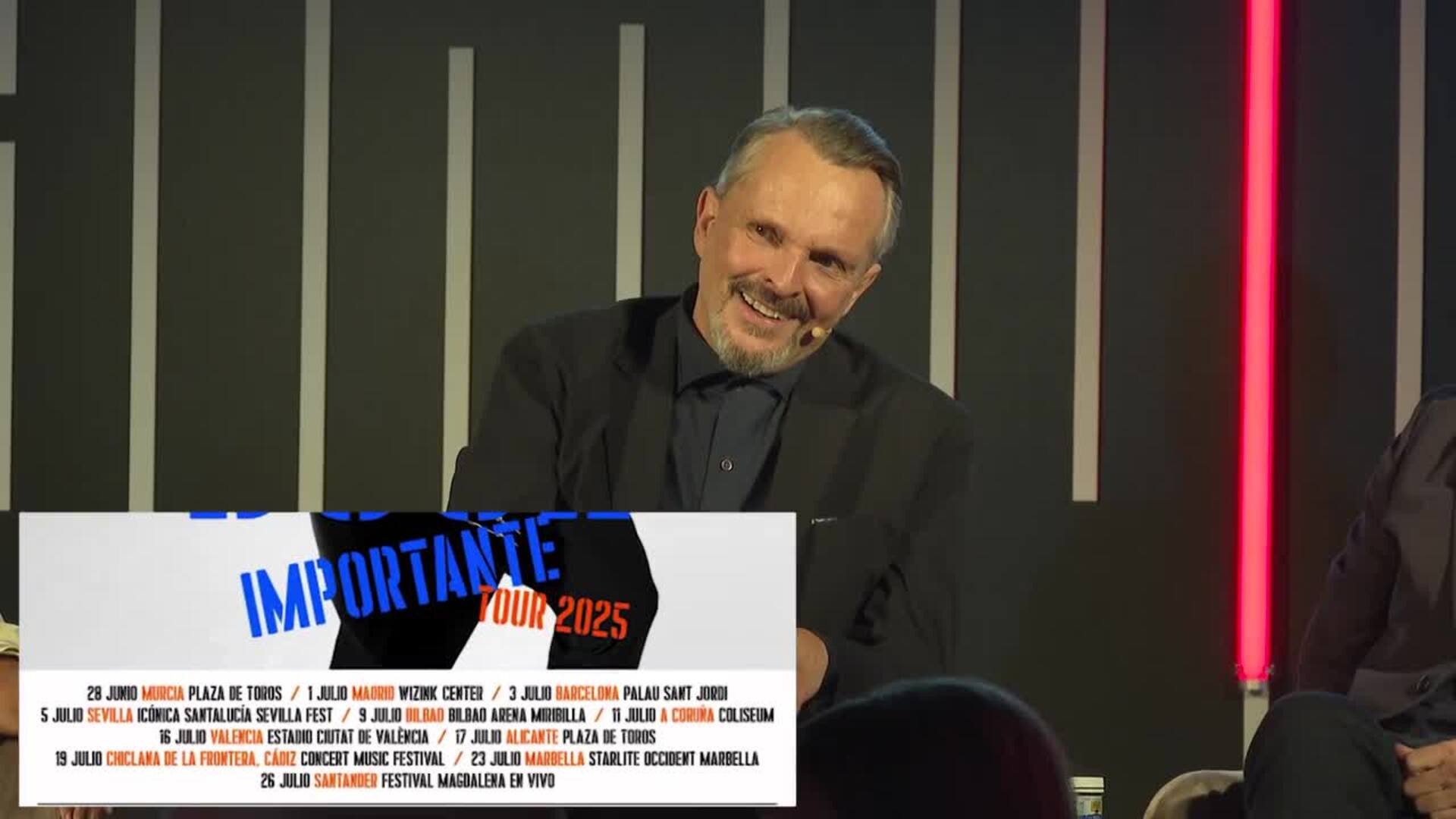 Miguel Bosé anuncia 'Importante Tour', su regreso a los escenarios