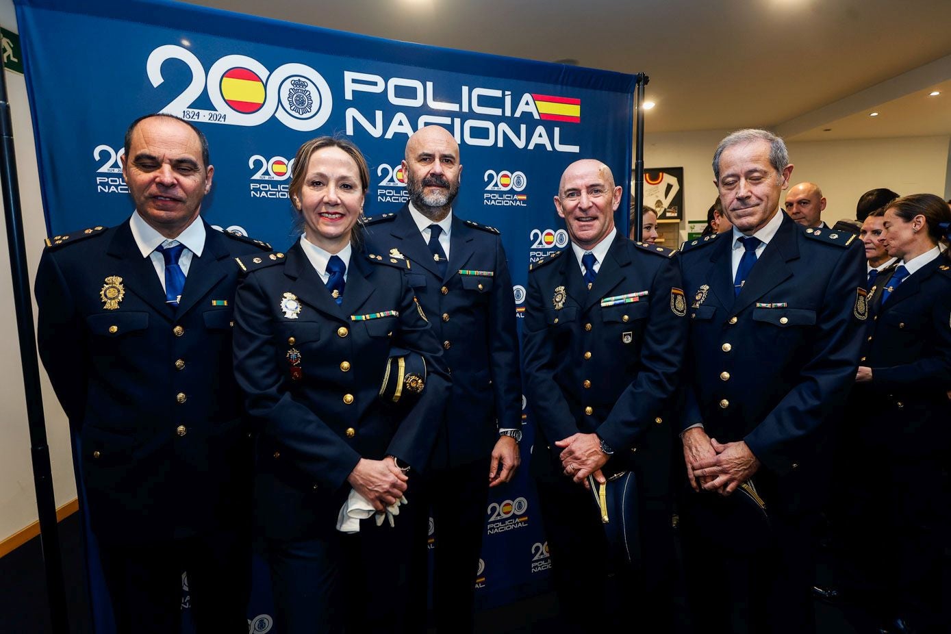 Tomás Ignacio, María Paz López, Juanjo Sanz, Bernardo Gómez y Fernando Saez.