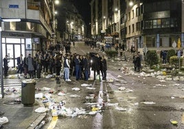 El botellón de Nochevieja, en el Río de la Pila.