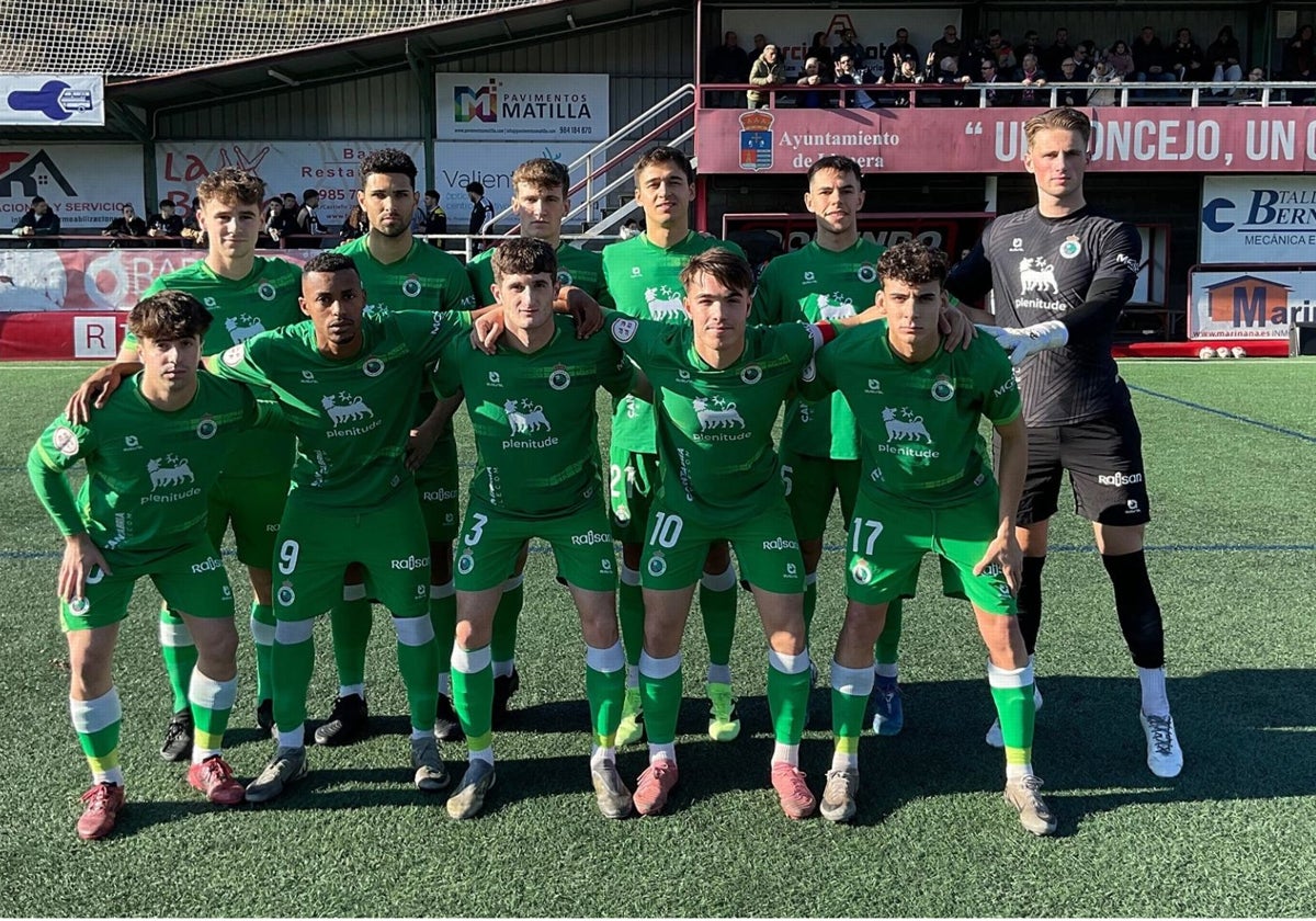 El once inicial con el que el Rayo Cantabria saltó al campo