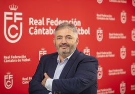 José Ángel Peláez, presidente de la Cántabra de Fútbol.