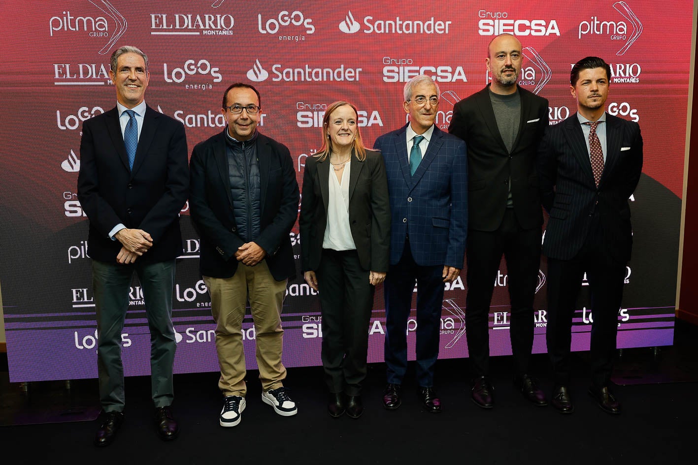 Carlos Augusto, Carlos Fernández, Isabel Urrutia, Juan de Miguel, Javier López y Manuel Bustamante.