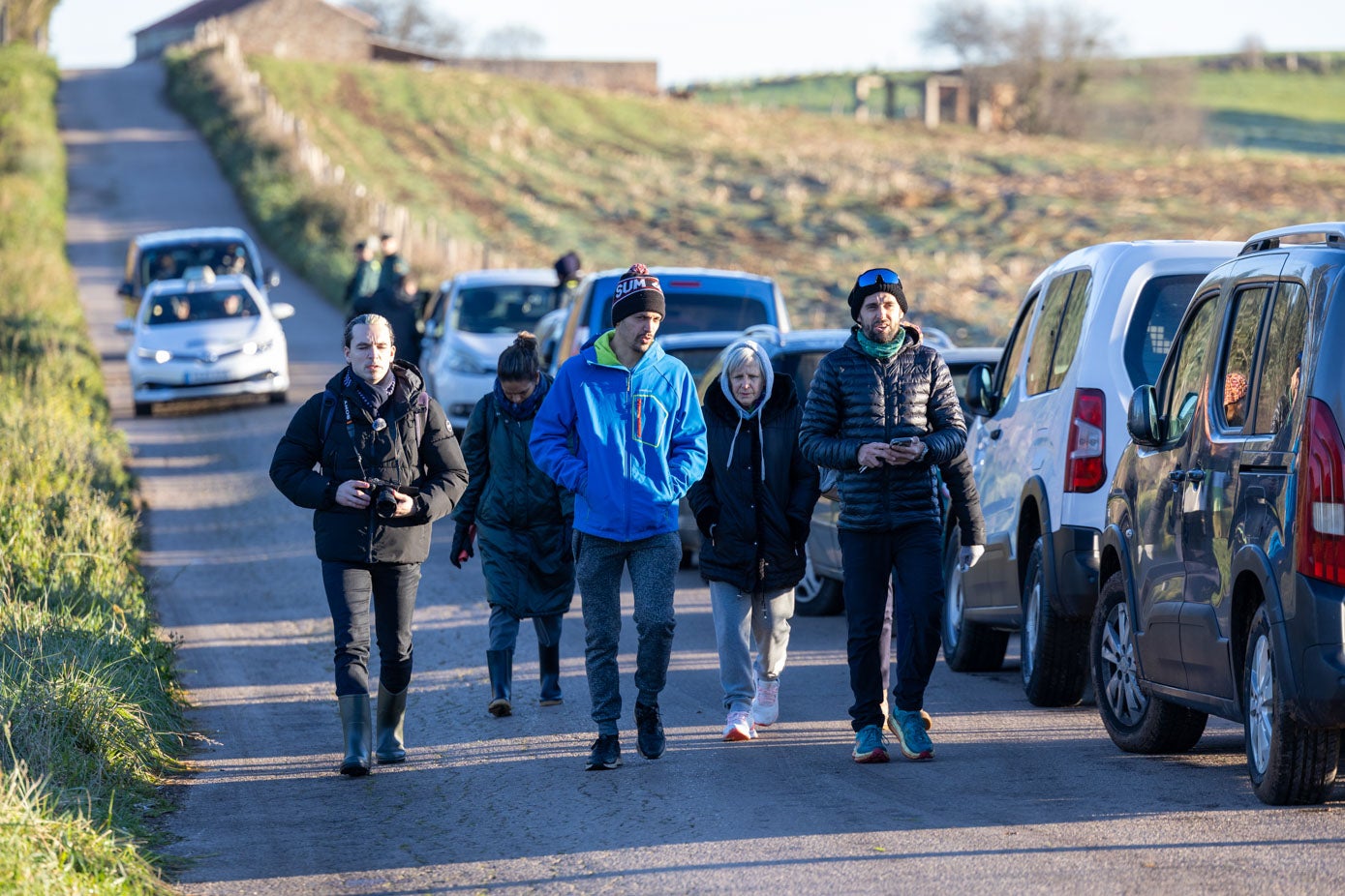 Los voluntarios llegaron a primera hora de la mañana a Escobedo de Camargo.