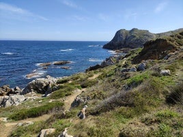 Uno de los puntos de la ruta, en el cabo de Oyambre.