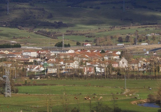 Vista panorámica de la localidad campurriana de Requejo.