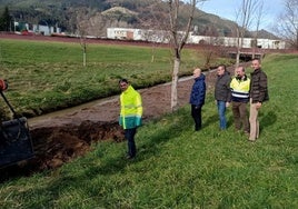 Visita a las obras de limpieza de arroyos en San Mateo.