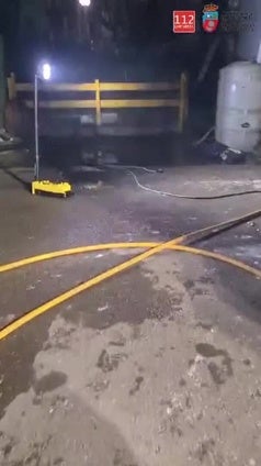 Incendio en un garaje en Ajo