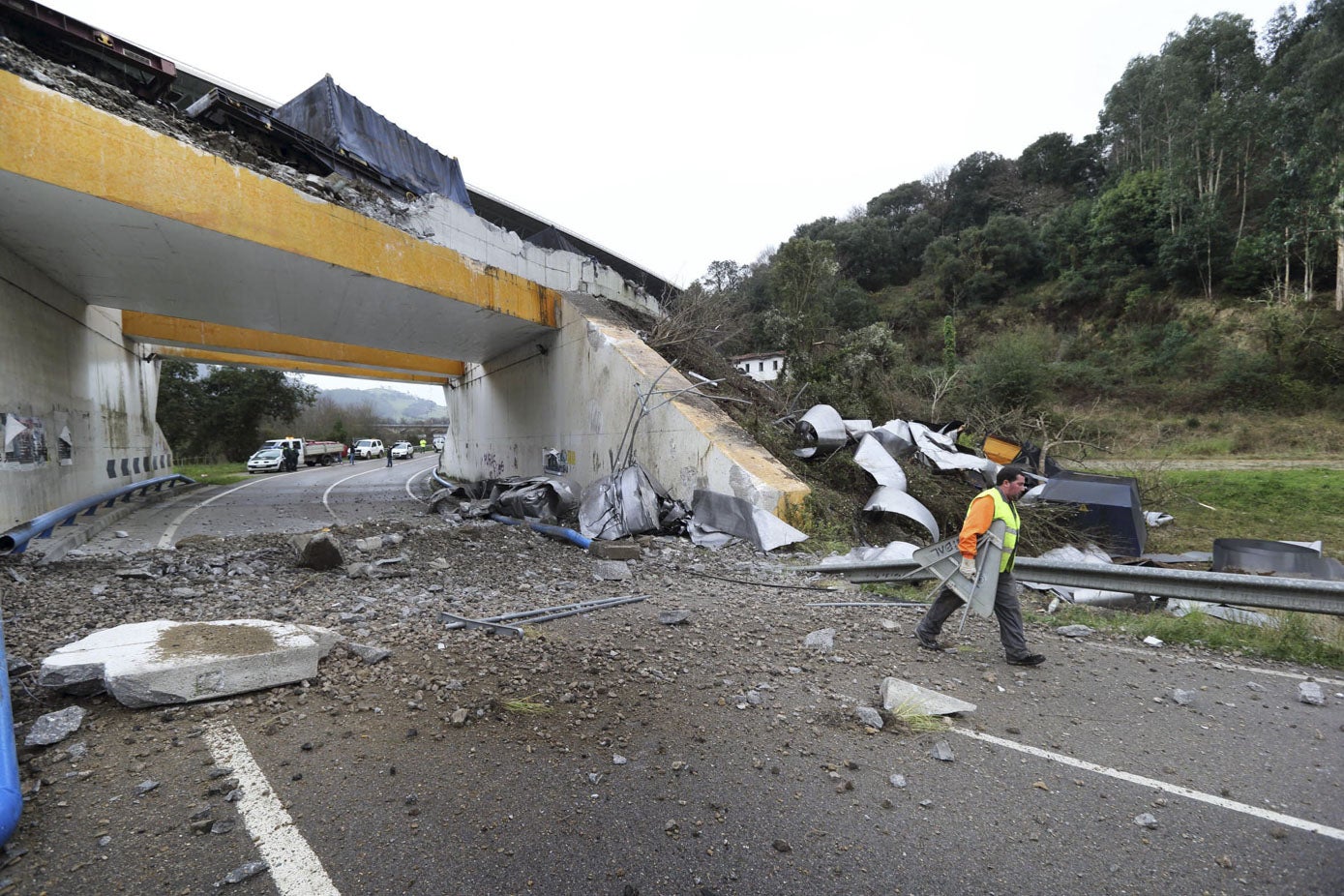 Así quedó el puente en 2013, aunque la imagen es muy similar a la registrada este mismo lunes.