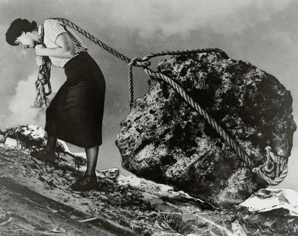 Grete Stern. 'Sueño n.º 15: Sin título', de la serie 'Los Sueños', fotomontajes. Buenos Aires, 1949.