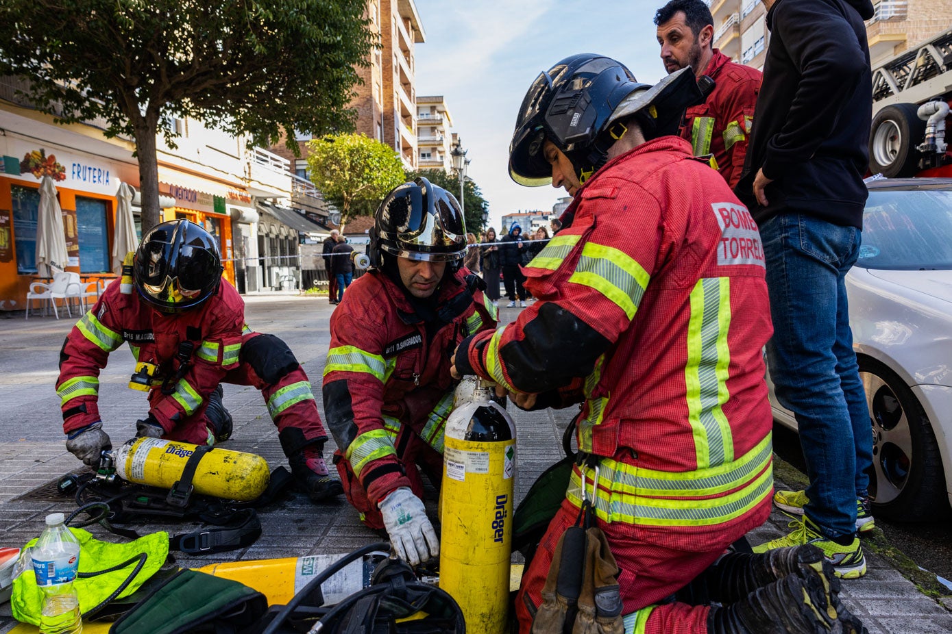 El incendio del Barrio Covadonga, en imágenes