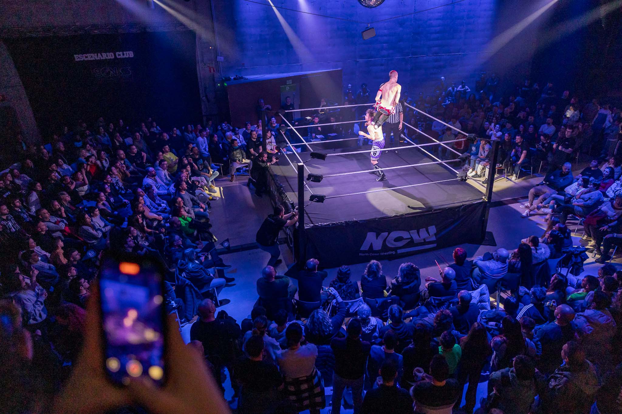 La lucha libre americana, en Santander