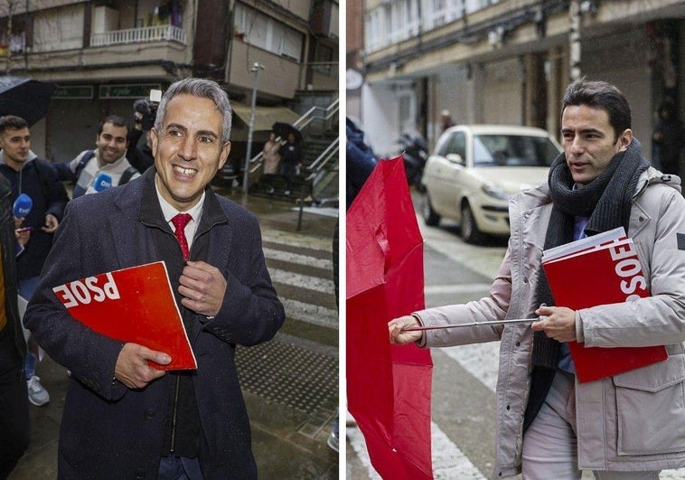 Zuloaga y Casares, a su llegada al debate.