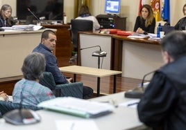 José Reñones, acusado del doble crimen, durante su interrogatorio de este martes.