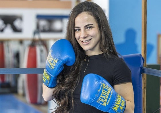 Mari Luz posa en uno de sus entrenamientos.