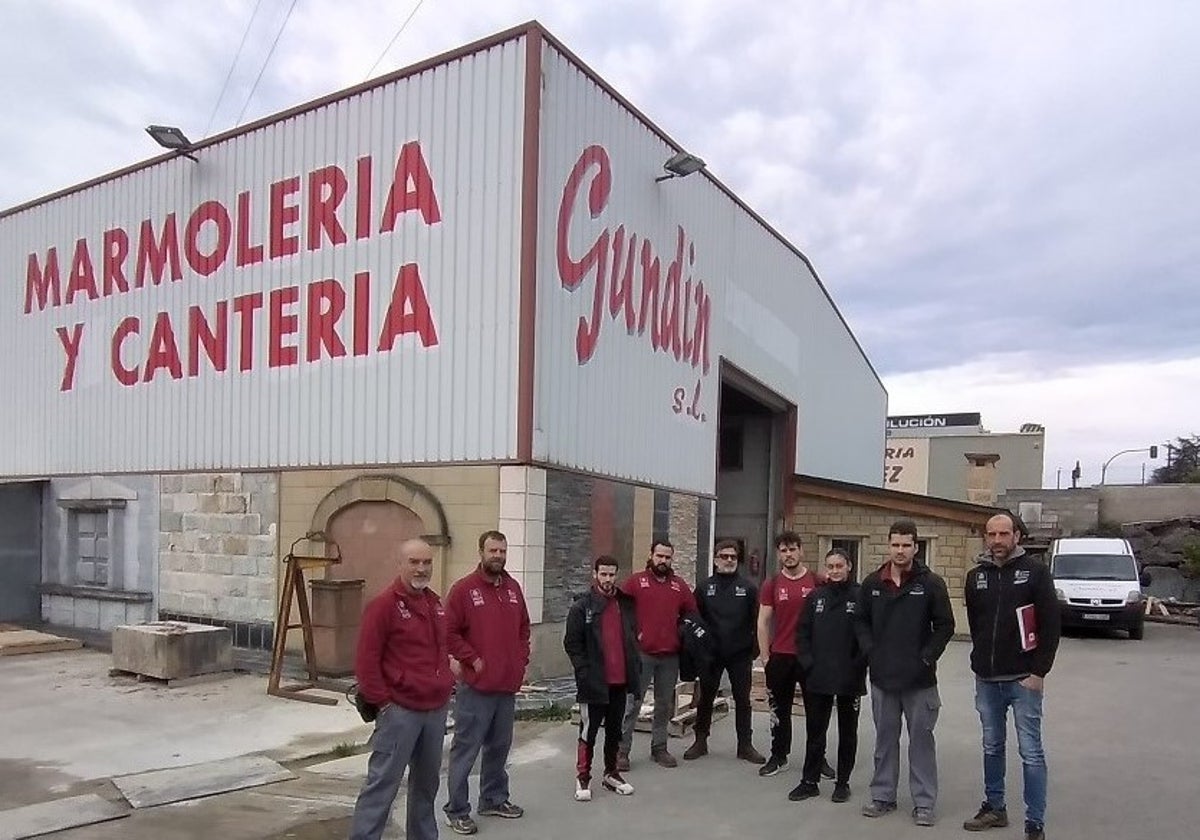 Visita a la marmolería Gundín de Meruelo.