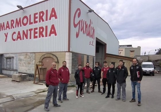 Visita a la marmolería Gundín de Meruelo.