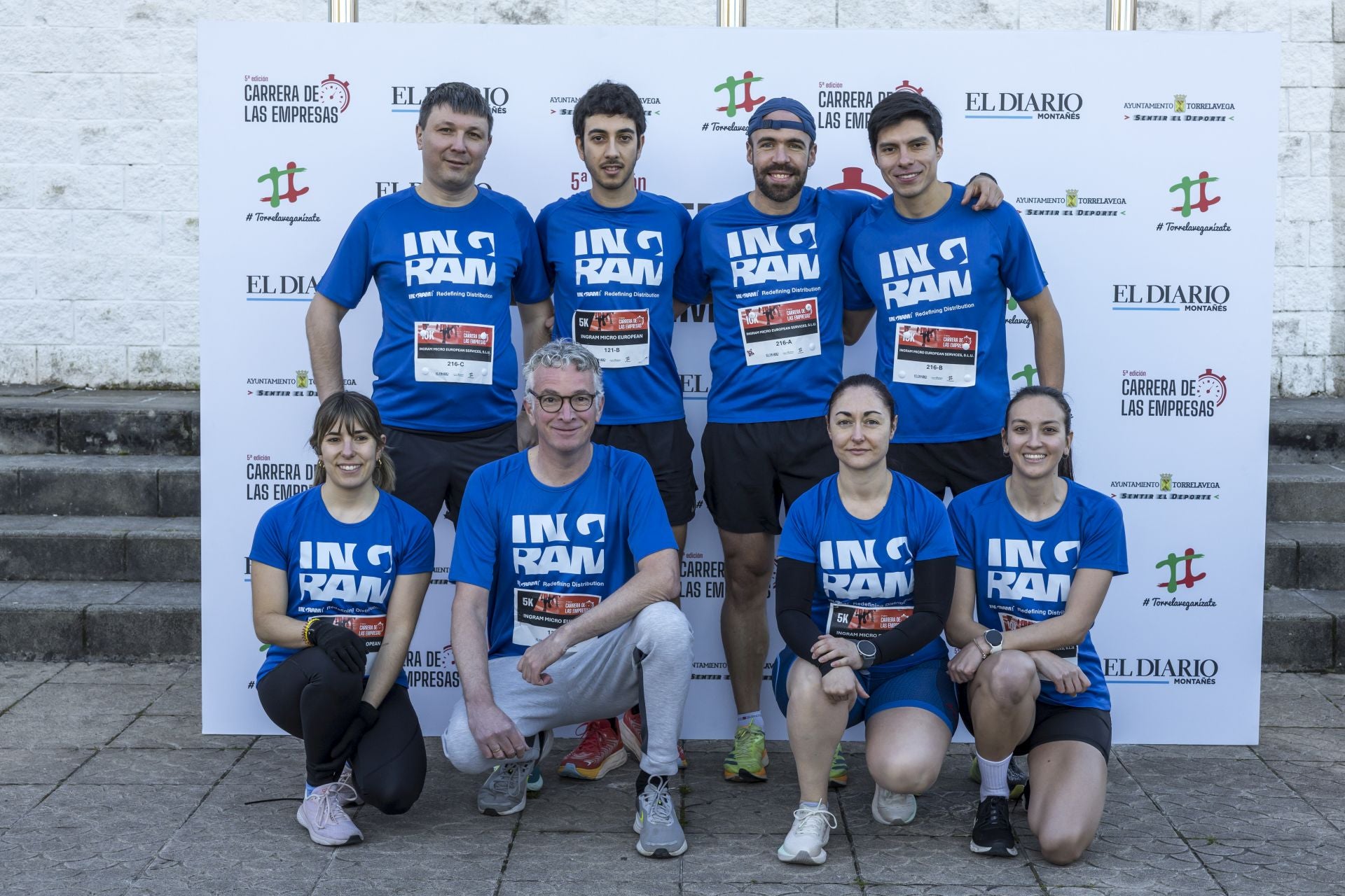 Paula García Martínez, Raúl Bedia Inguanzo, María del Pilar Fernández Dasgoas, Joost Jordans, Adrián Briz Ruiz, Juan Pacheco Pérez, Artem Khalitov y Agueda Fernández de la Guerra, de Ingram Micro European Services.