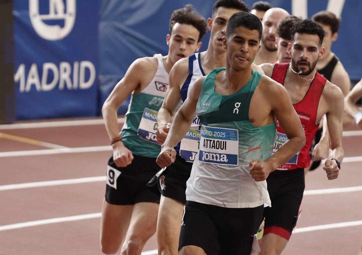 Mohamed Attaoui comanda su semifinalde los 1.500 en Madrid.