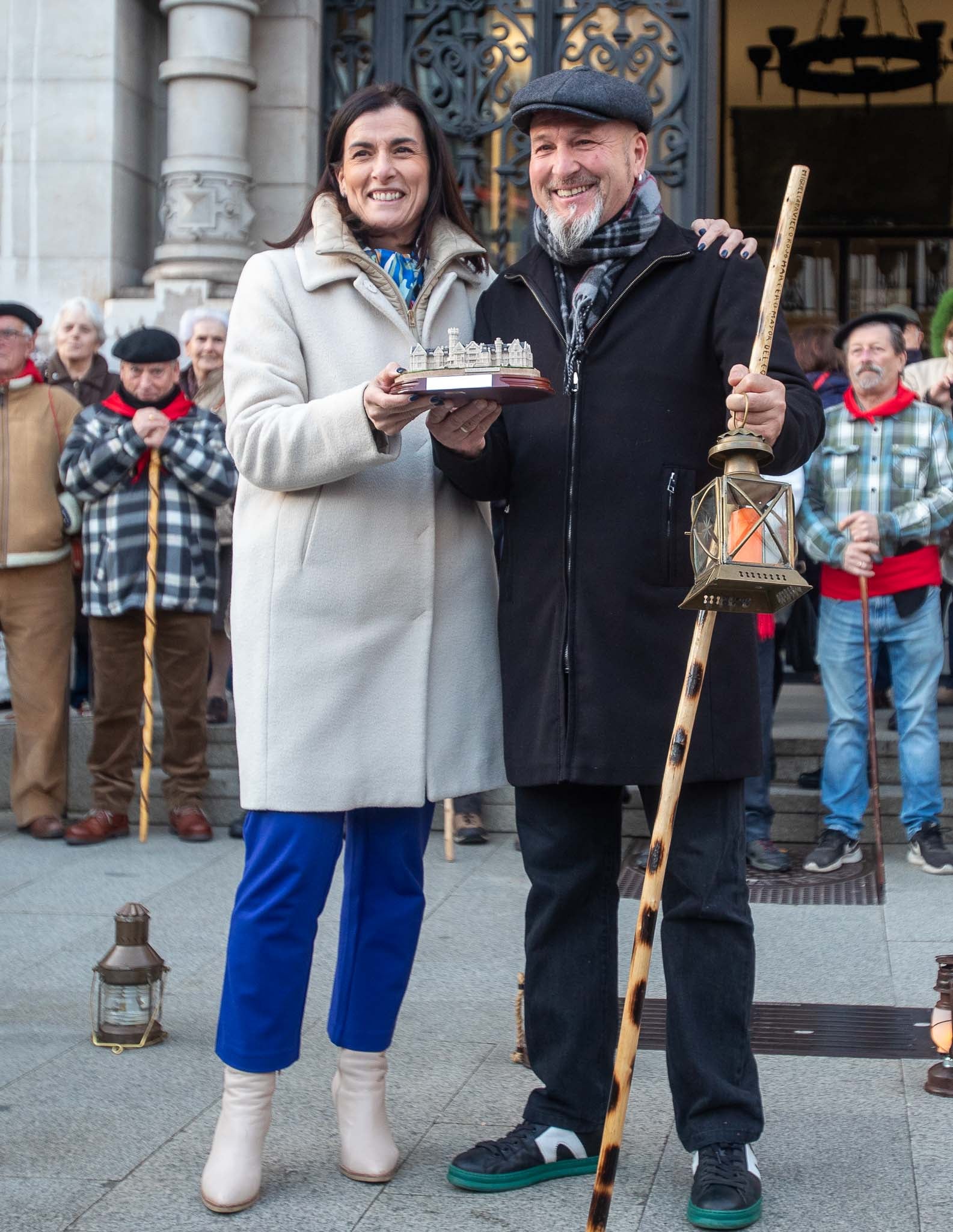 Gema Igual junto a Miguel Cadavieco