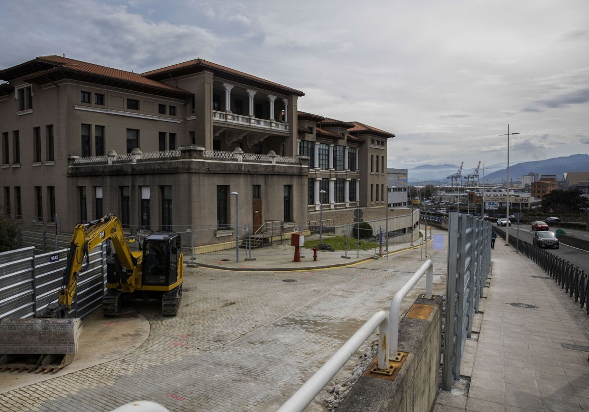 Zona en la que se habilitará el acceso de los camiones a la obra del búnker.