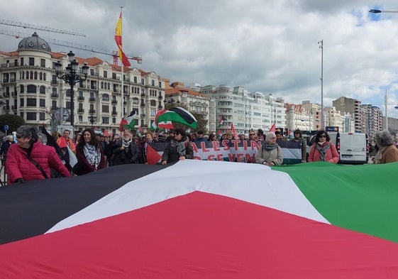 La manifestación salió de Puertochico hasta la Delegación del Gobierno