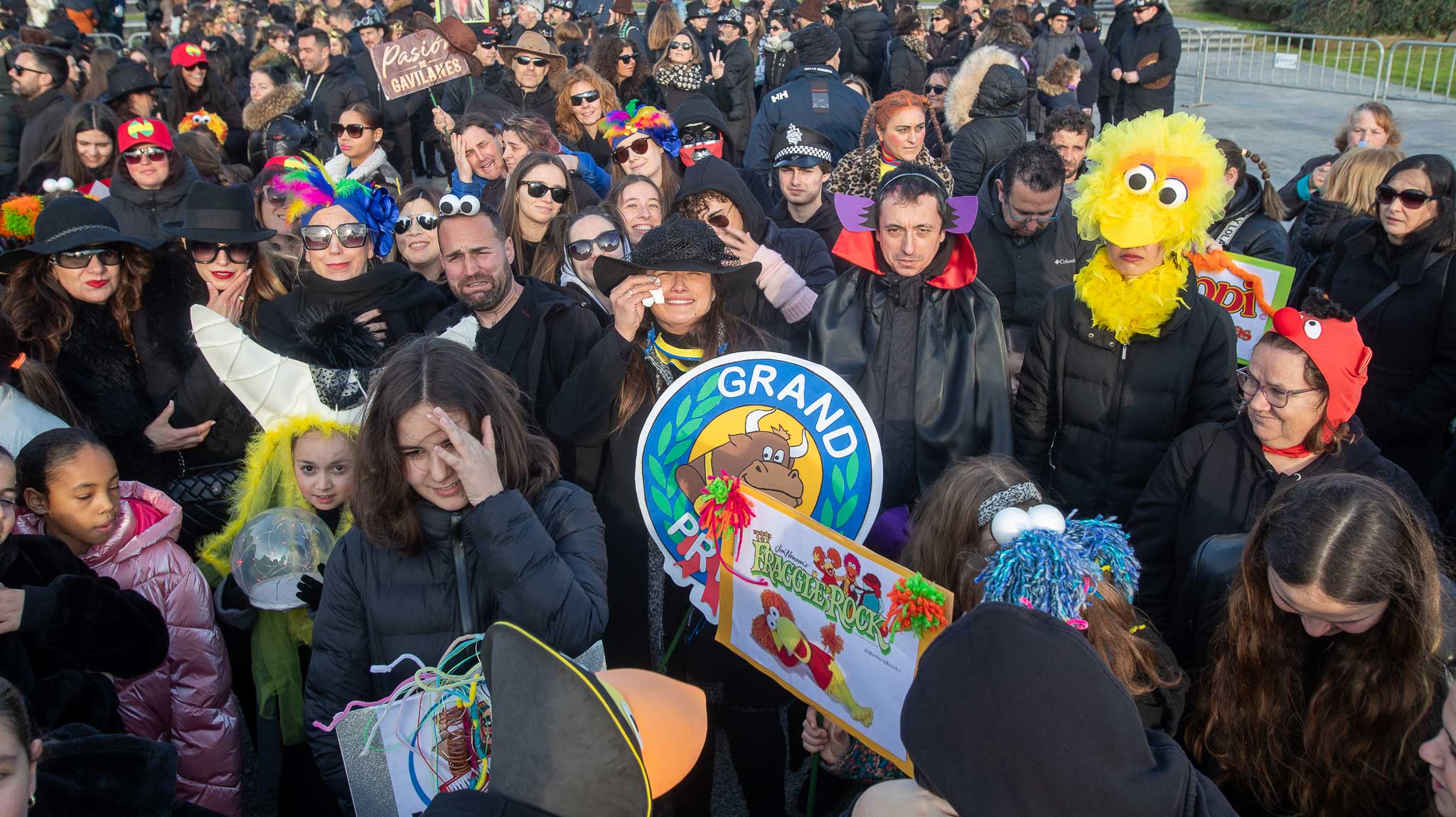 Las comparsas se mezclaron en la cita .