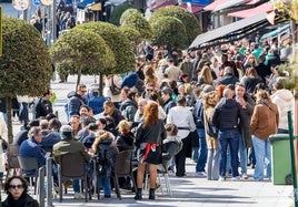 Los aficionados, a primera hora de la tarde