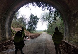 El tramo Villaescusa-Penagos tiene un túnel de 240 metros de la misma tipología de la Engaña.