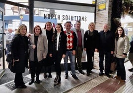 Diego Movellán acompañó a los trabajadores de North Solutions en la inauguración de las nuevas instalaciones