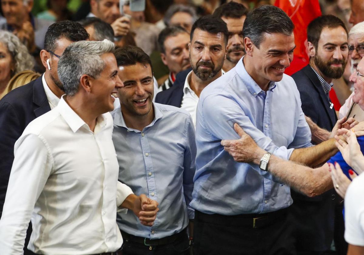 Pablo Zuloaga, Pedro Casares y Pedro Sánchez.