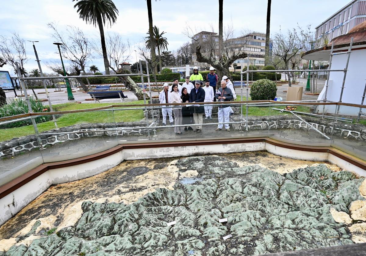 La alcaldesa de Santnader, Gema Igual, ha vistado las obras.