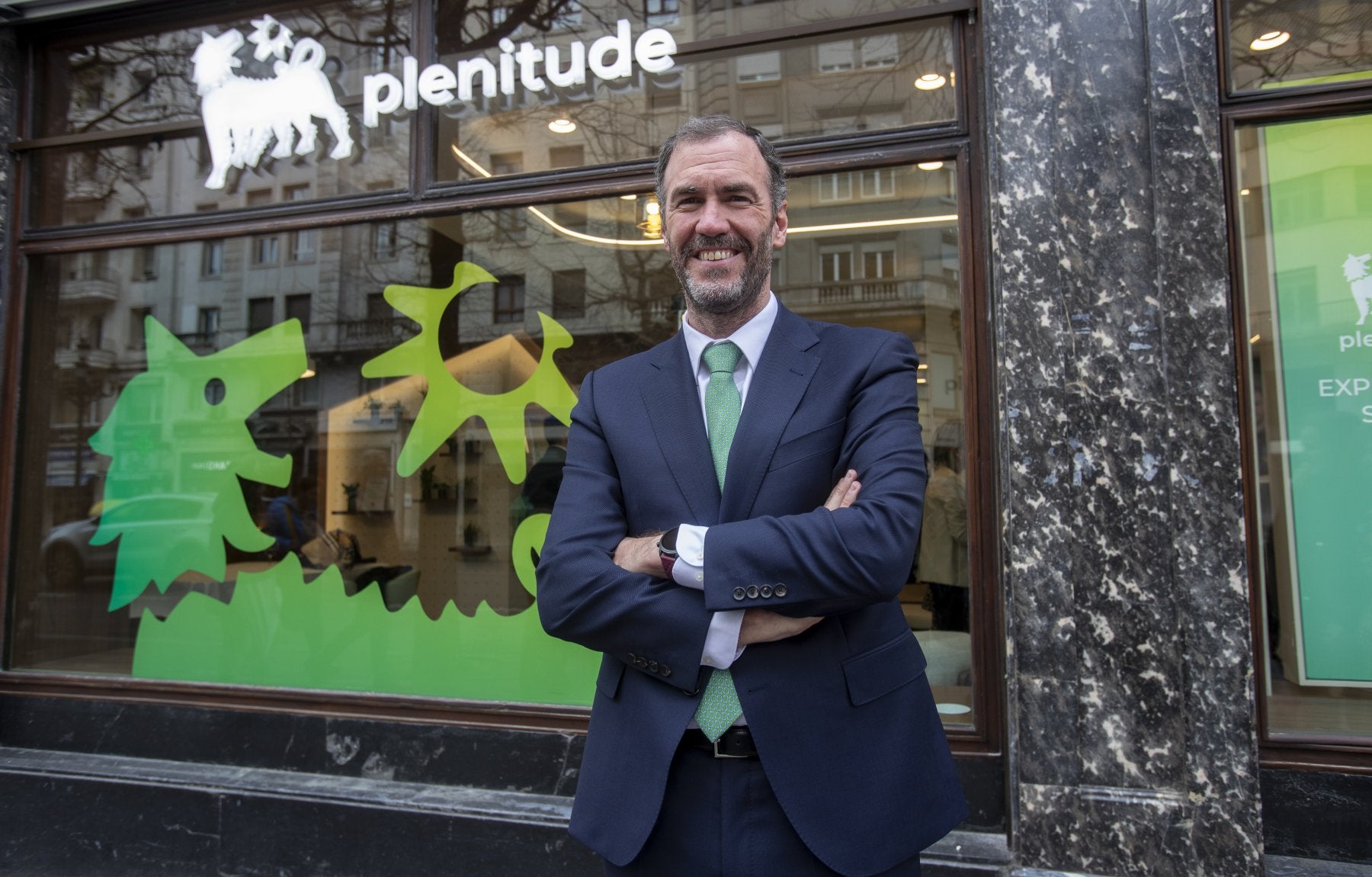 Antonio Colino, director general de Plenitude Iberia, el martes en la nueva tienda de Santander.