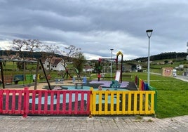 Parque infantil de Cicero que se va a cubrir.