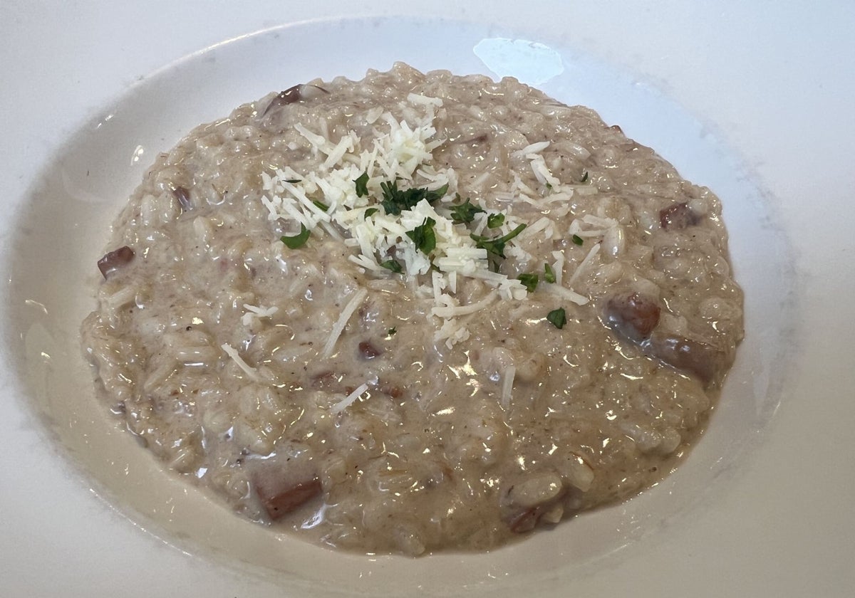 Risotto de calamar.