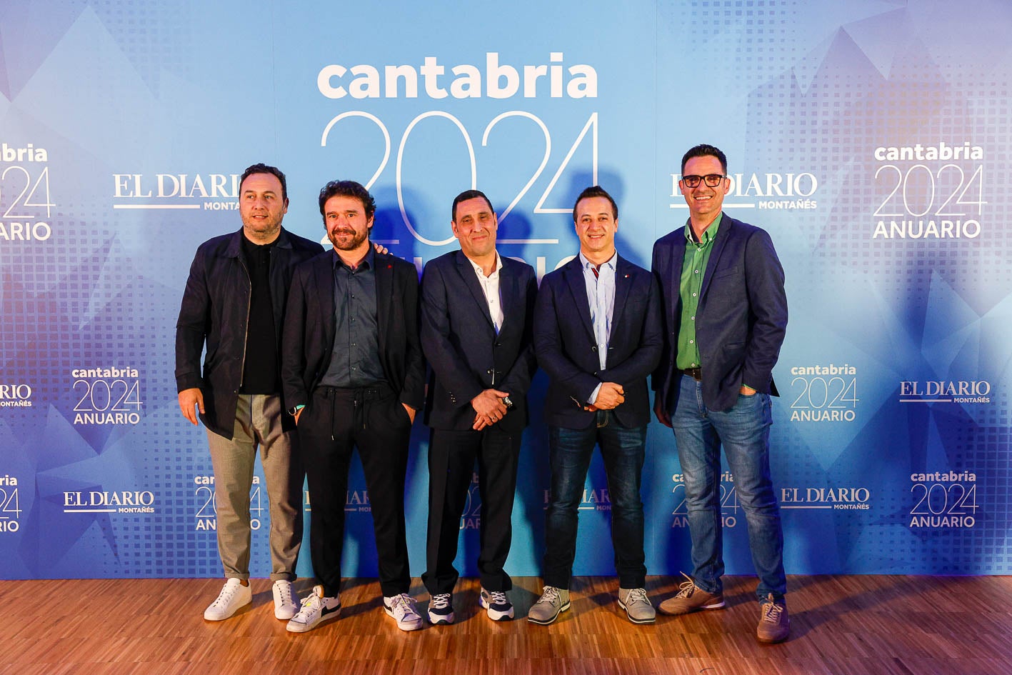 Edu de la Hera, José Luis Celada, Miguel Ángel López, Sergio García Pariente y Alfonso Ruiz.