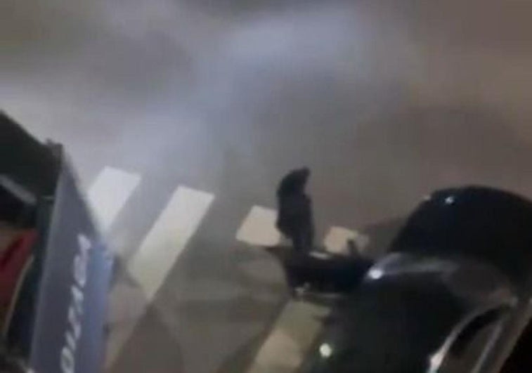 Vídeo de los ladrones grabado por un vecino.