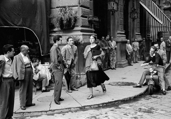 American girl in Italy'. Florencia, 1951.
