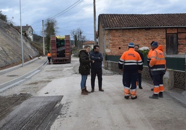 La vía presentaba este aspecto en la última fase de los trabajos, justo antes de concluir.